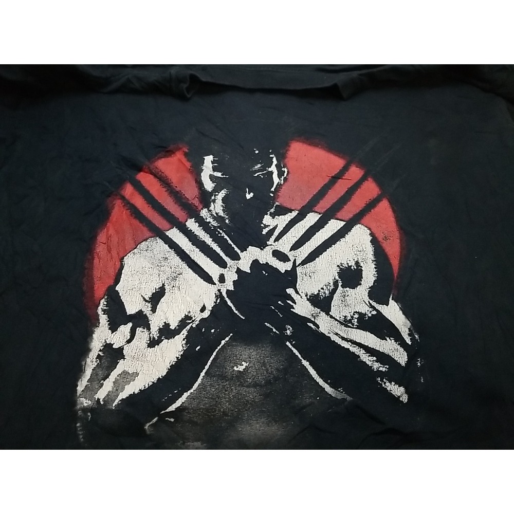 Port Company The Wolverine 2013 Movie Promo Shirt Mens Large Black Graphic Tee